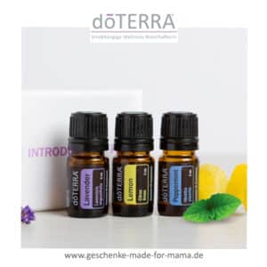 doTERRA Einführungs-Set mit Lavendel, Lemon und Pfefferminze je 5 ml – ätherische Öle Starter Set