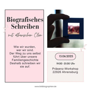 Workshop Biografisches Schreiben mit ätherischen Ölen Geschenke made for Mama