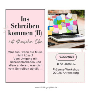 Workshop Ins Schreiben kommen Schreibblockaden und Schreibroutine