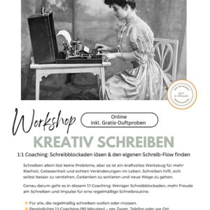 Schreibblockaden lösen und mehr Freude am Schreiben durch kreative Schreibtechniken Online Workshop