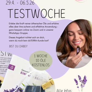 Ätherische Öle Testwoche – doTERRA ätherische Öle kennenlernen für mehr Wohlbefinden, Energie und bessere Entspannung