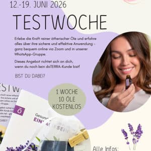 Ätherische Öle Testwoche – doTERRA ätherische Öle kennenlernen für mehr Wohlbefinden, Energie und bessere Entspannung