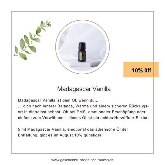 Madagascar Vanille doterra Rabatt August 2025