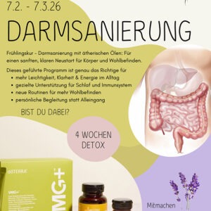 Darmsanierung mit ätherischen Ölen – Detox und Aufbau Kur für mehr Wohlbefinden